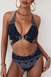 Black Cashews Bikini Set Areous