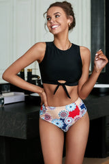 Bow High Waist Triangle Bikini Areous