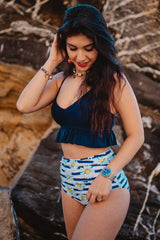 Coastal Daisy Bikini Set Areous