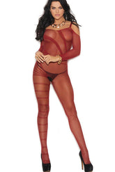 Cold Shoulder Bodystocking Areous