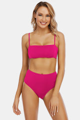 Crisscross High Waist Bikini Set Areous