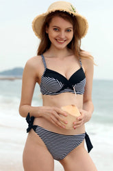 Gabriela Striped Bikini Set Areous