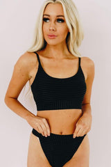 Knit Textured Bikini Set Areous