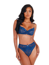 LI410 - 2pc Satin & Lace Bralette Set Areous
