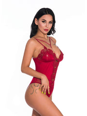 Lace Belly Shaping Bodysuit Areous