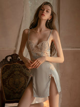 Lace Satin Padded Sling Nightdress Areous