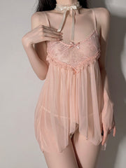 Mesh See-through Pajamas Areous