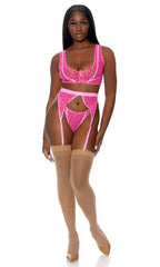 Pink Heart To Catch Lingerie Set Areous