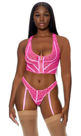 Pink Heart To Handle Lingerie Set Areous