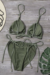 Plain Ties Bikini Set Areous