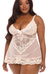 Plus Size Babydoll with Bow Areous