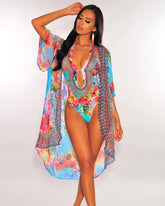 Print One-Piece Swimwear and Cover Ups Areous