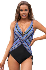 Print Slim One-Piece Swimsuit Areous