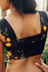 Tangerine Printed Bikini Set Areous