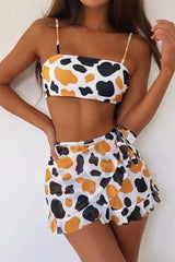 There-Piece Spotted Bikini Areous