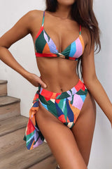 Three-Piece Print Bikini Areous