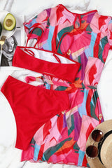 Three-Pieces Print Bikini Areous
