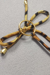 Tiger Strappy Short Sleeve Ring Linked Cheeky 2 Pc Swimsuit Areous