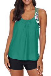 Print High Waist Swim Bottom