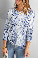 Print Kangaroo Pocket Hoodie