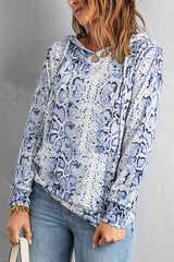 Print Kangaroo Pocket Hoodie