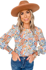 Puff Sleeve Floral Blouse