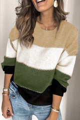 Pullover Colorblock Sweater