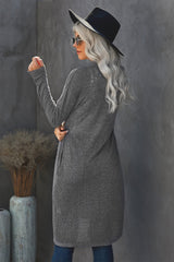 Slouchy Pocketed Knit Longline Cardigan