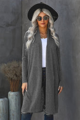 Slouchy Pocketed Knit Longline Cardigan