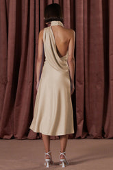 Robbia Satin Midi Dress