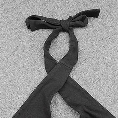 Flirtatious Open Back Metallic Trim Crisscross Halter Crop Wrap Top - Black