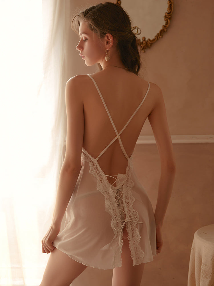 Backless Suspender Pajamas Areous
