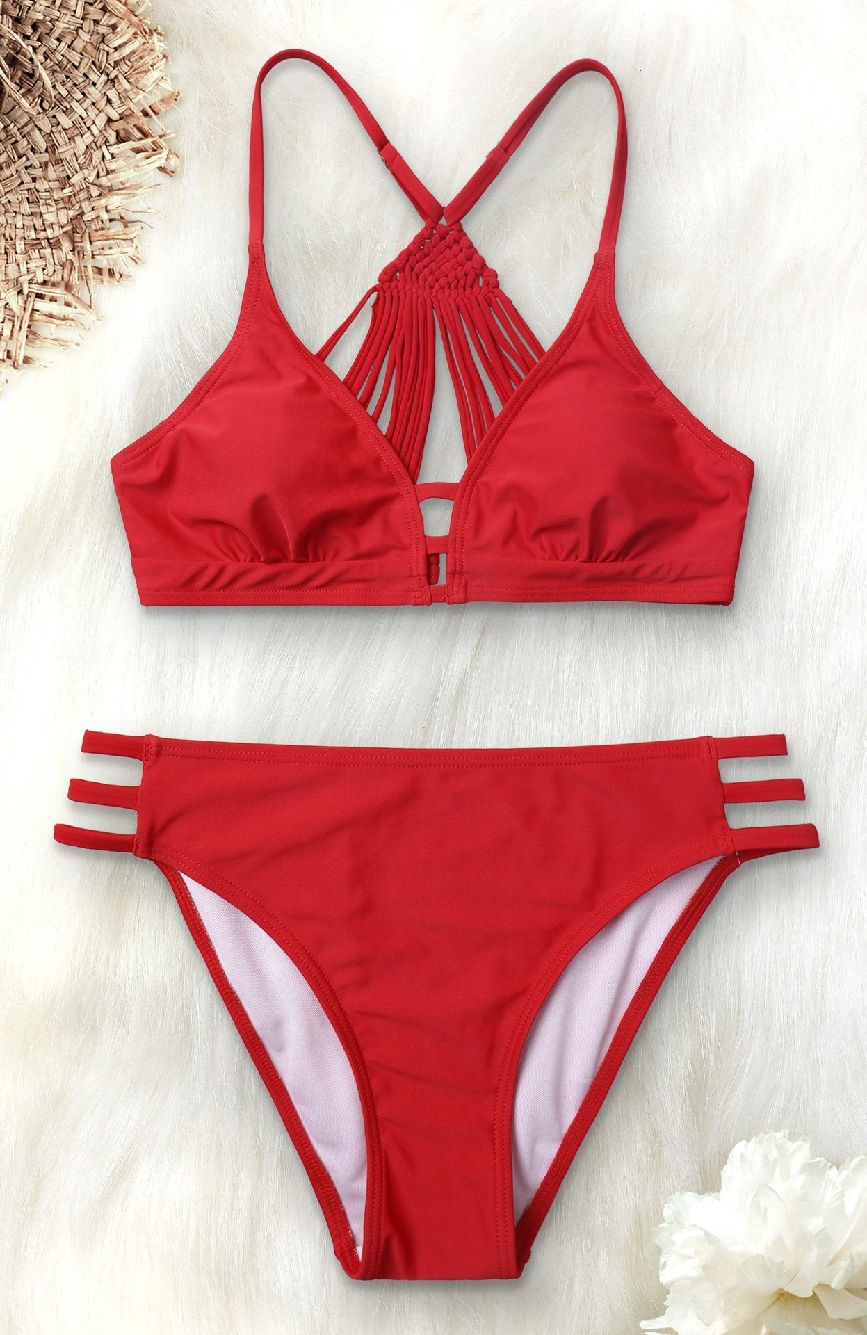 Barcelona Red Bikini Set Areous