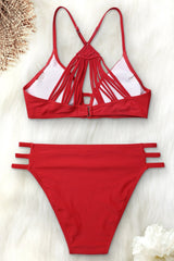 Barcelona Red Bikini Set Areous