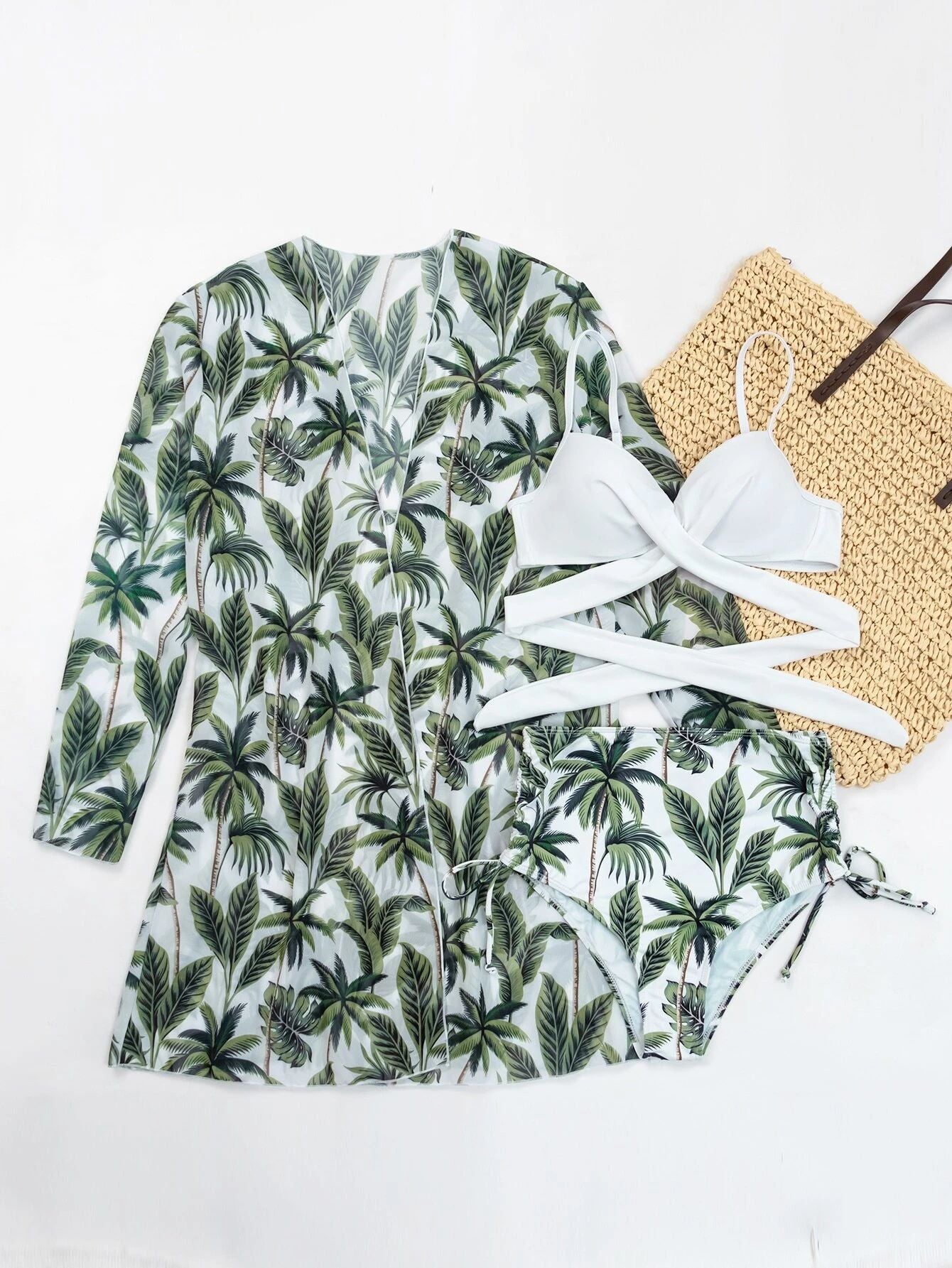 Bikini Set Cover Up Three Pieces Areous