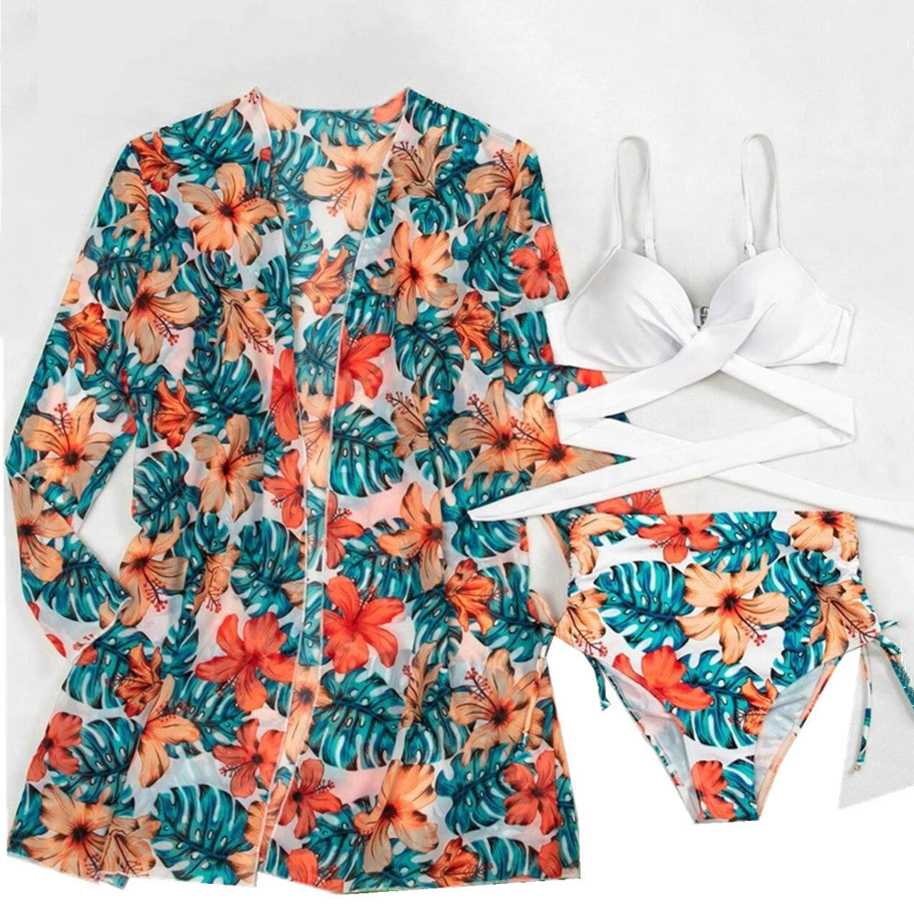 Bikini Set Cover Up Three Pieces Areous