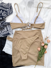 Bikini Skirt Cover Up Three Piece Set Areous
