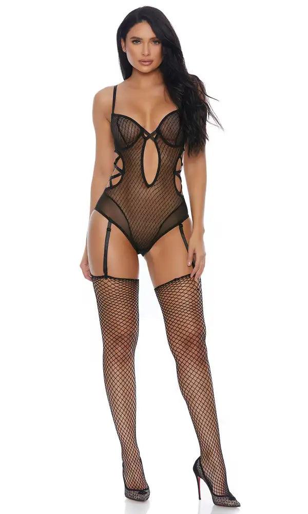 Black Vixen Mesh Intimate Teddy Areous