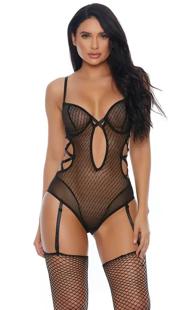 Black Vixen Mesh Intimate Teddy Areous