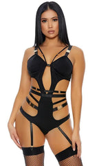 Black We Click Lingerie Set Areous