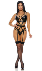 Black X Marks The Spot Cheetah Print Teddy Areous