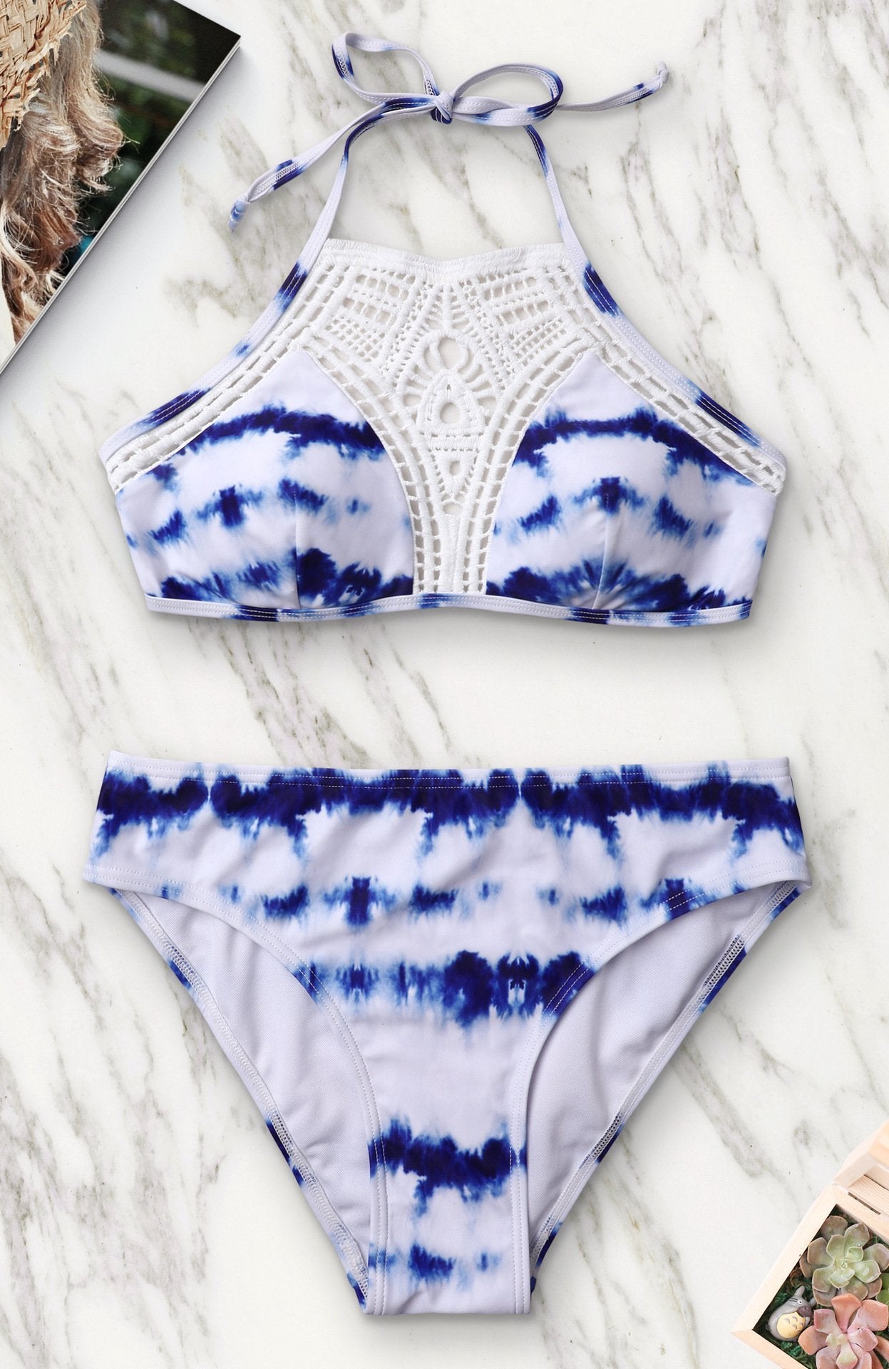 Coolers In Capri Gingham Bikini Set Areous