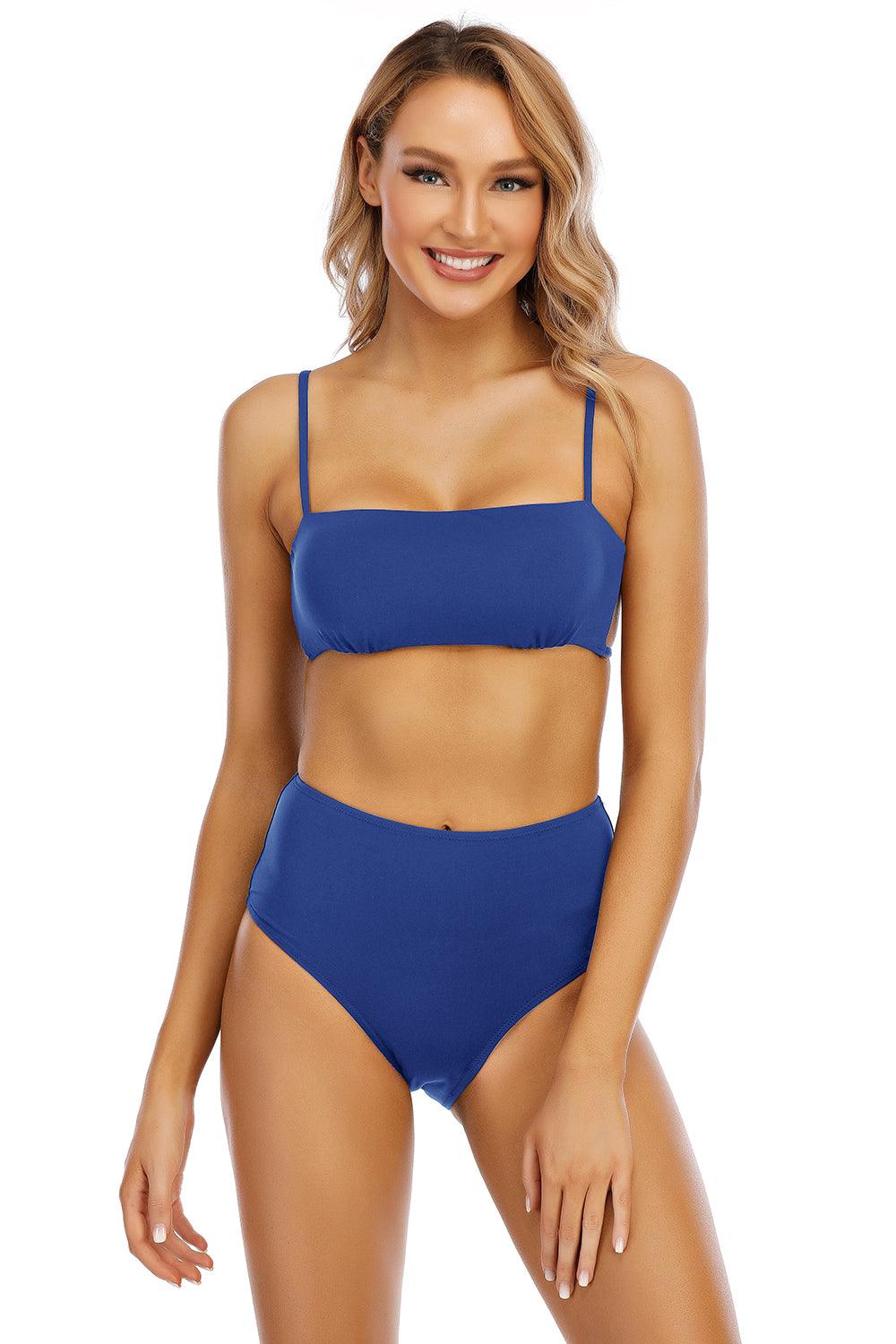 Crisscross High Waist Bikini Set Areous