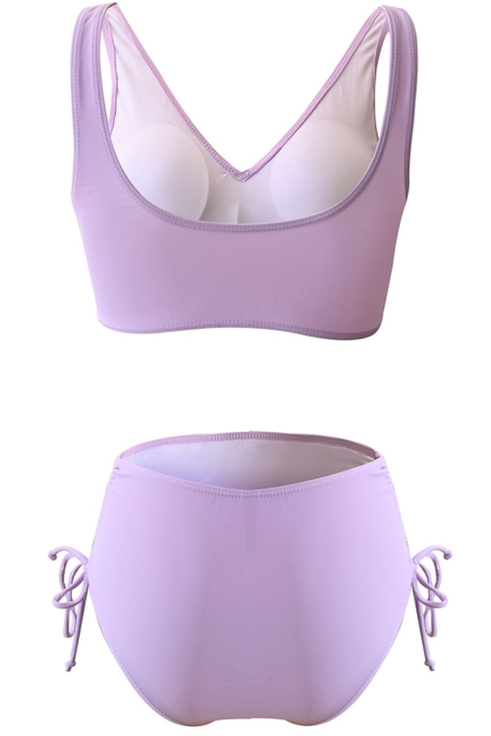 Cross Solid Color Bikini Areous