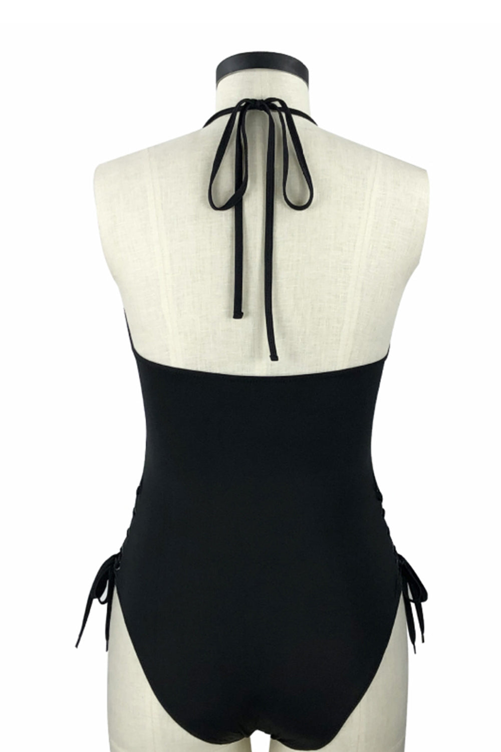 Deep V Sling Triangle One-Piece Swimsuit Areous