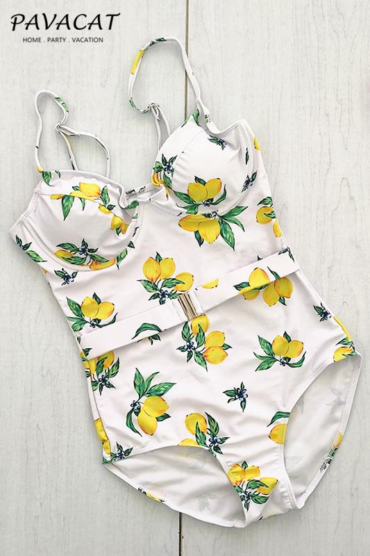 Floral High Cut Strap One Piece Swimsuit Areous