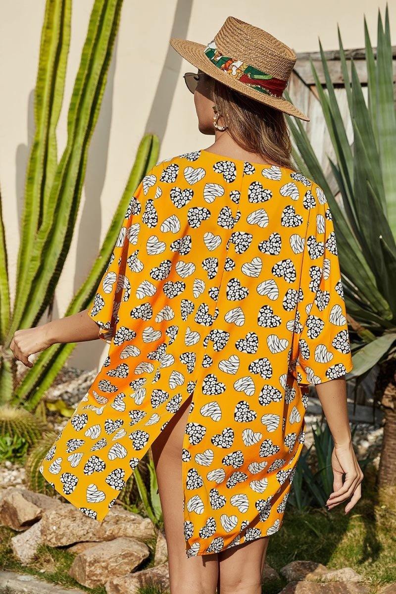Floral Split Bandage Cover Up Areous