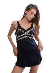 French Princess Imitation Silk Nightdress Areous