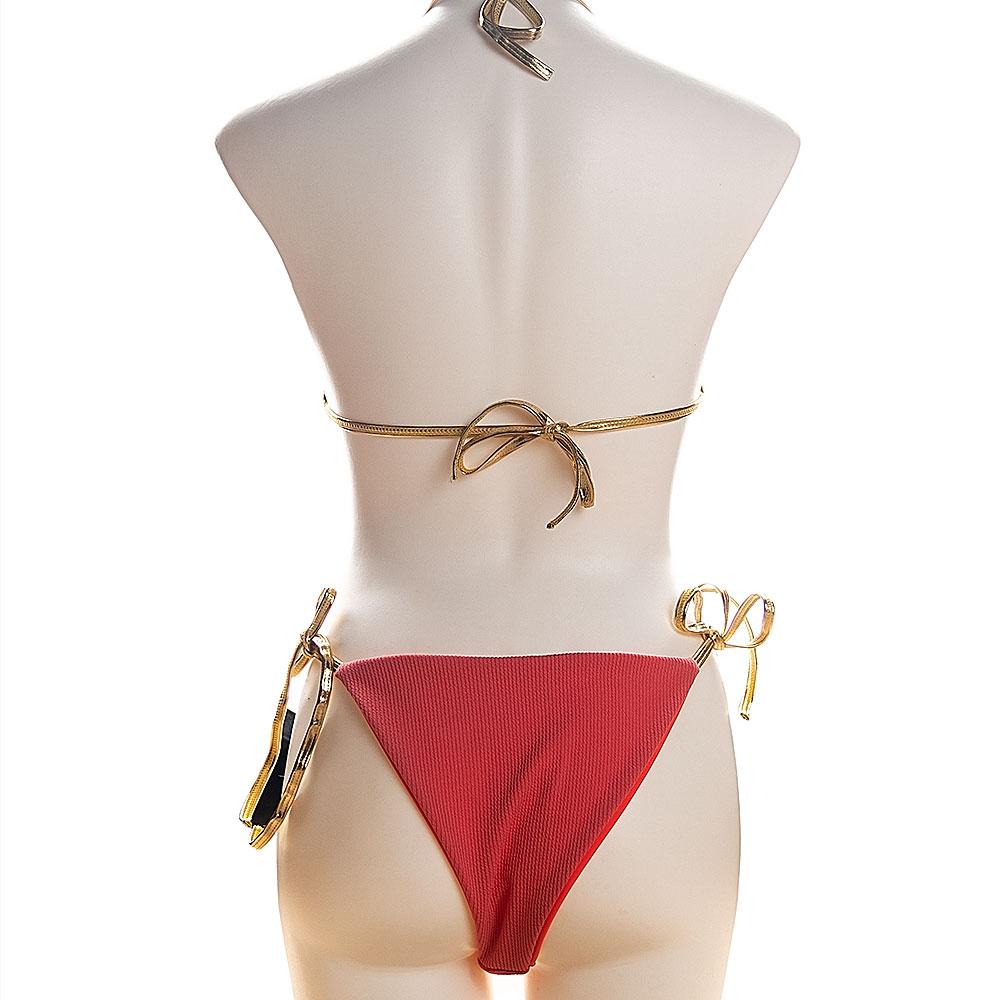 Golden Diva Side Tie Bikini Set Areous