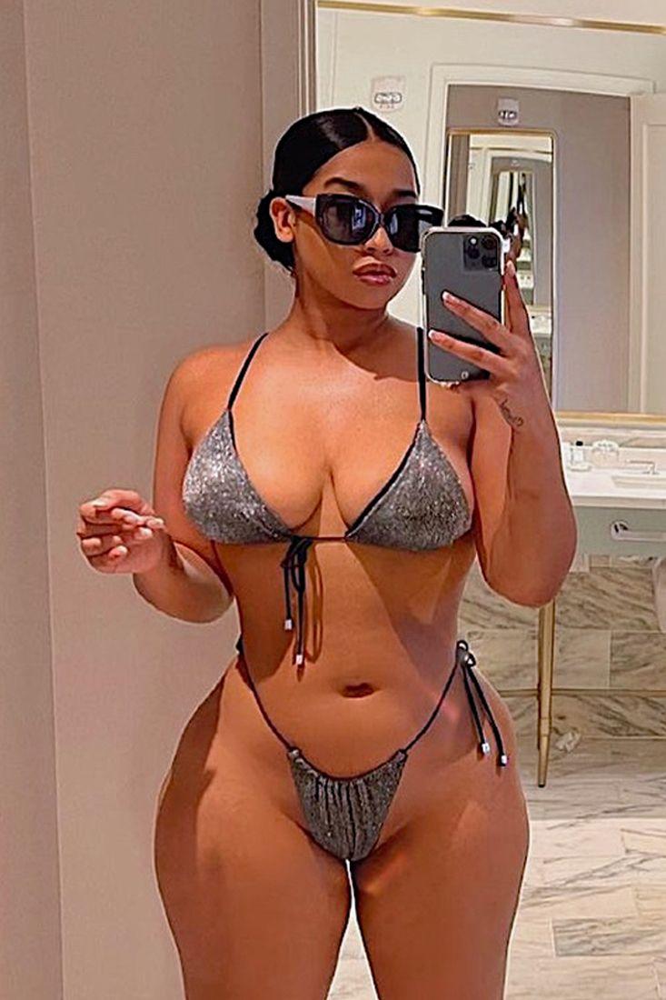 Grey  Strappy Shimmer Two Piece Bikini Areous